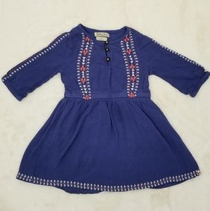 Lucky Brand Navy Coral Toddler Dress